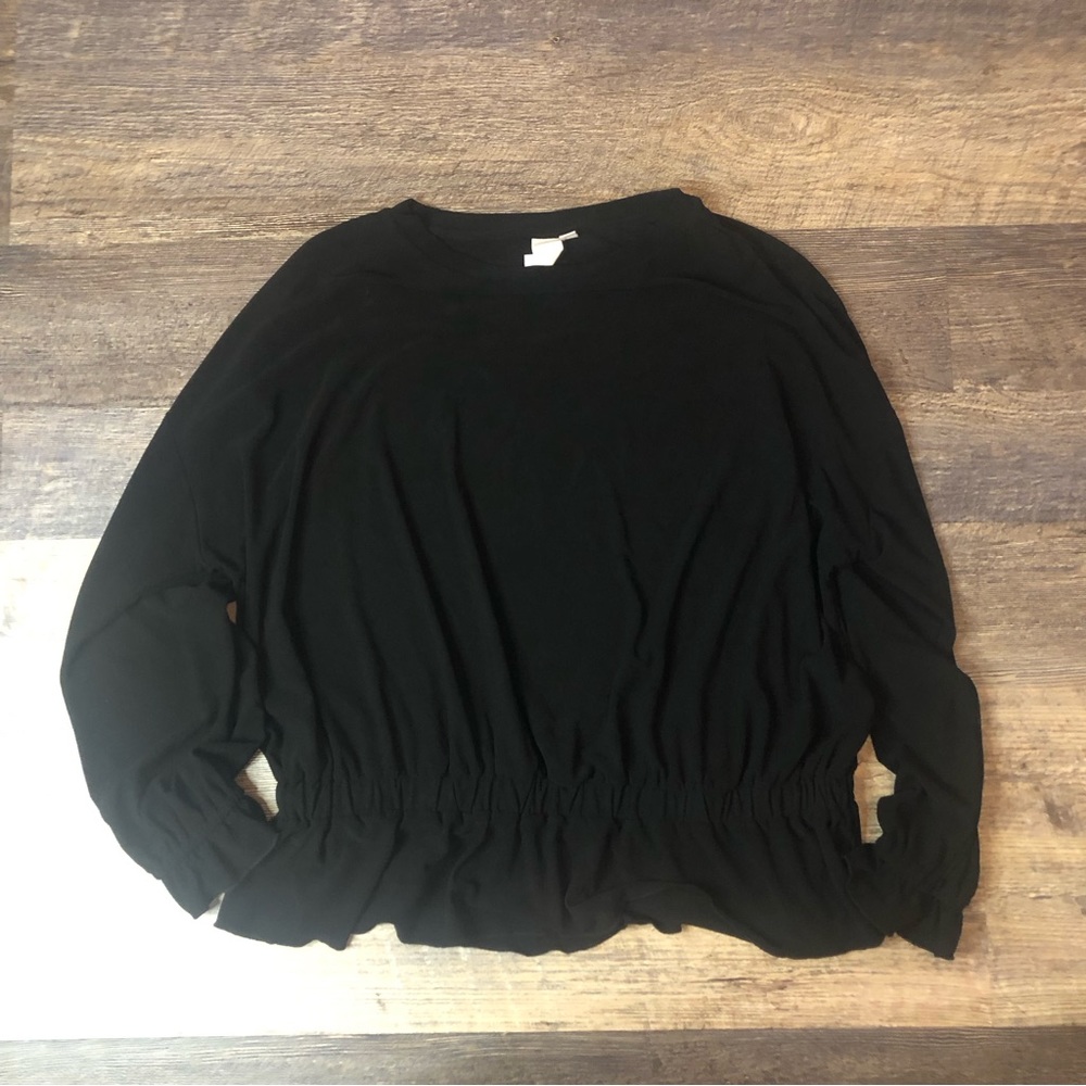 Size L long sleeve black blouse Ady P